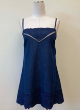 Load image into Gallery viewer, Willa Embroidered Denim Dress
