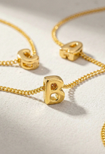 Load image into Gallery viewer, Bubble Letter Initial Necklace
