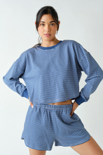 Load image into Gallery viewer, Boardwalk Stripe Crewneck Set
