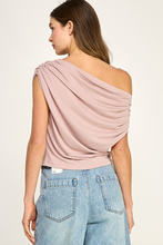 Load image into Gallery viewer, Rosie Soft Drape One Shoulder Top
