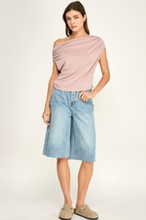 Load image into Gallery viewer, Rosie Soft Drape One Shoulder Top
