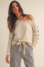 Load image into Gallery viewer, Hillary Metal Trim Top
