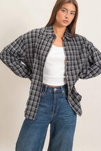Load image into Gallery viewer, Ada Plaid Oversized Button Up
