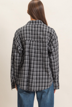 Load image into Gallery viewer, Ada Plaid Oversized Button Up
