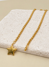 Load image into Gallery viewer, 18k Stainless Steel Tarnish Free Star Necklace
