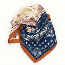 Load image into Gallery viewer, Patchwork Paisley Bandana Printed Square Scarf
