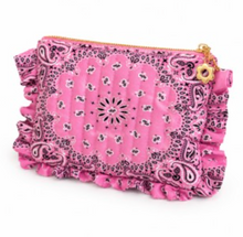 Load image into Gallery viewer, Bandana Ruffle Everything Pouch
