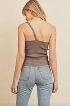 Load image into Gallery viewer, Maia Ribbed Knit One Shoulder Top
